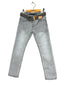 Jean Slim Ikks Gris Avec Ceinture - 6 Ans Réf: 0343