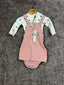 Ensemble robe bloomer et t-shirt Ikks rose et blanc - 12 mois Réf: 624 - Sell4Me