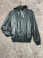 Veste Bomber Ikks en cuir noir - Taille S Réf: 684 - Sell4Me