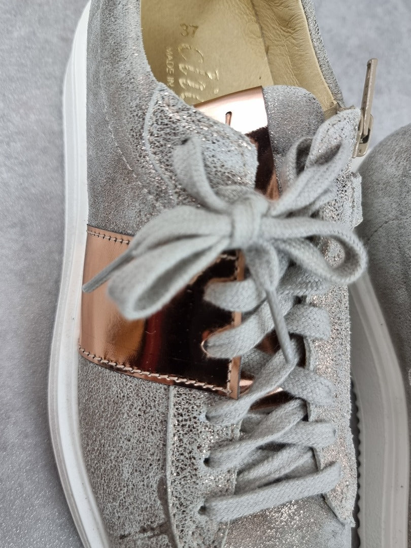 Baskets femme Clic! gris métallisé - 37 Réf: C243