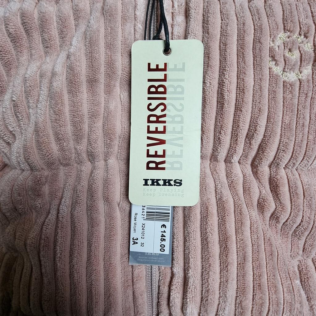 Manteau Doudoune réversible Ikks Rose et Vert - 3 ans