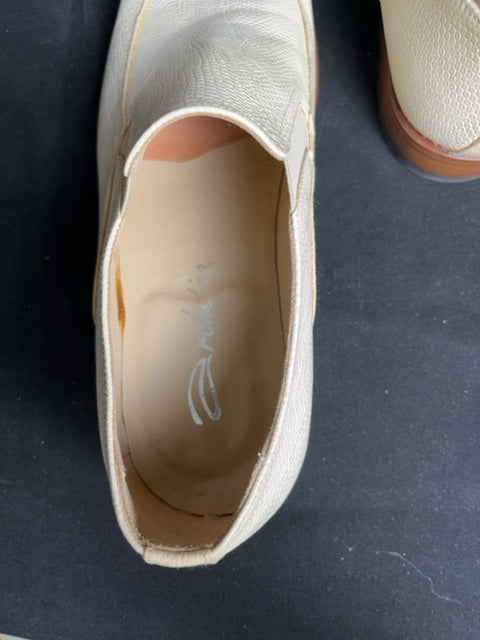 Mocassins Archetti Crème - 41.5 Réf: C116