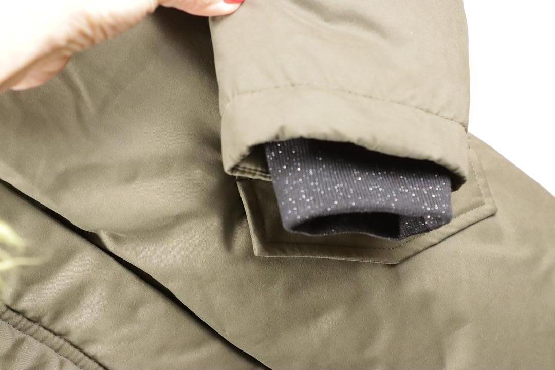 Doudoune Kaki Matelassage fleurs fourrée fille Ikks - 10 ans
