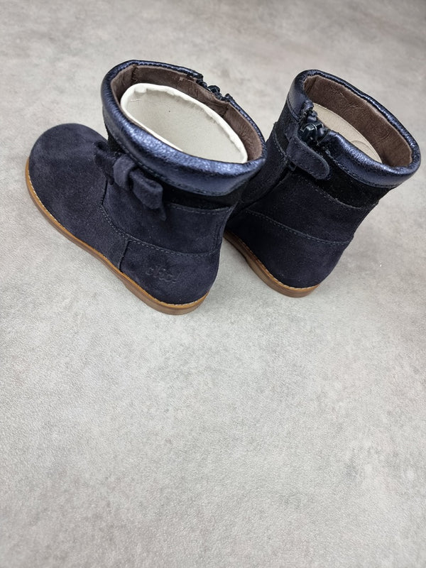 Bottines enfant Clic! en cuir daim bleu - Pointure 24 C015