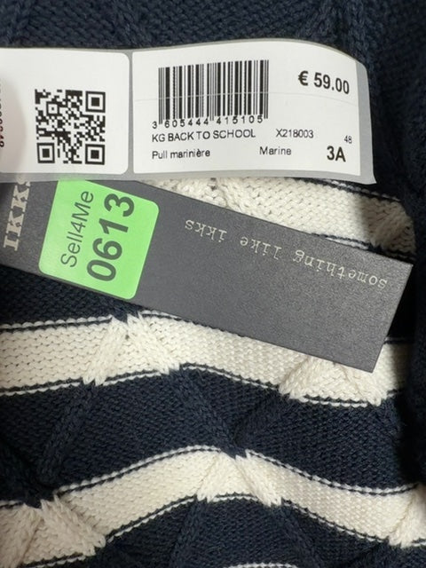pull marinier Ikks bleu - 3 ans Réf: 613