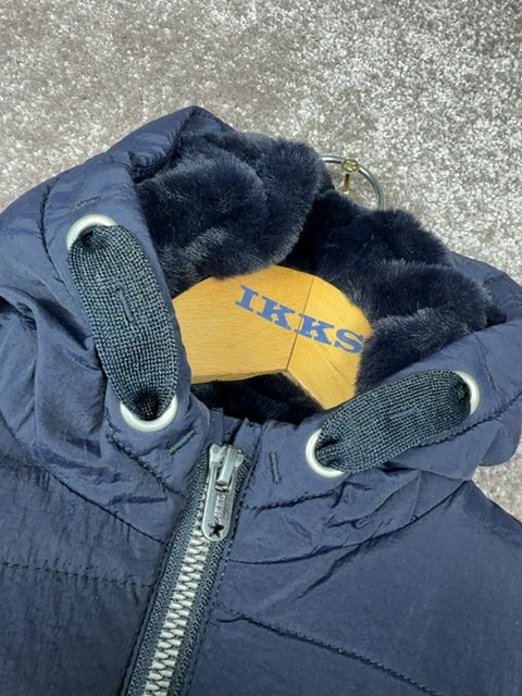 Doudoune Ikks bleue réversible déperlante - 12 mois / 74cm Réf: 0623