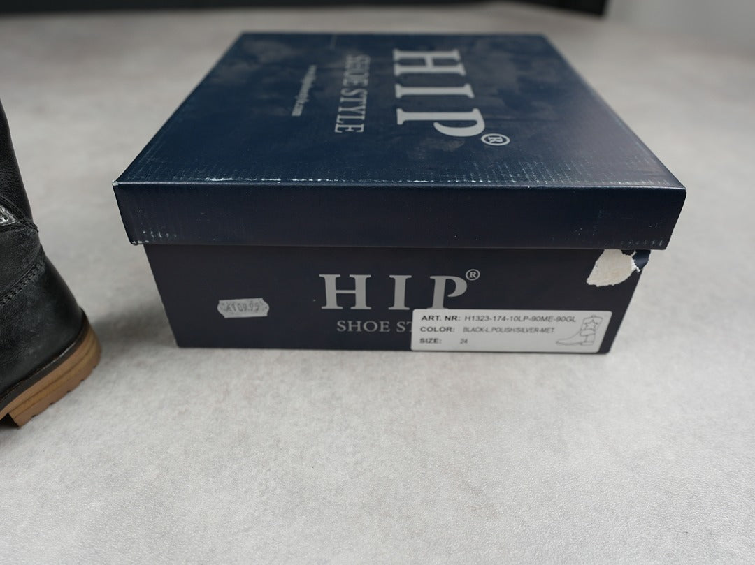 Bottes fille Hip noir pailleté avec étoile - Pointure 24 C018