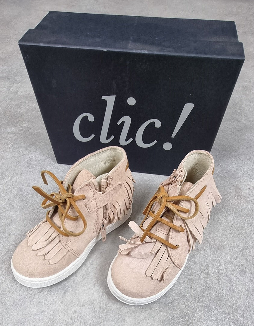 Chaussures Fille Clic! Rose En Cuir - Pointure 24 C014