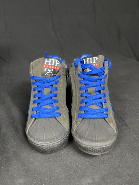 Baskets Bottines Hip en cuir Gris - 26 Réf: C131
