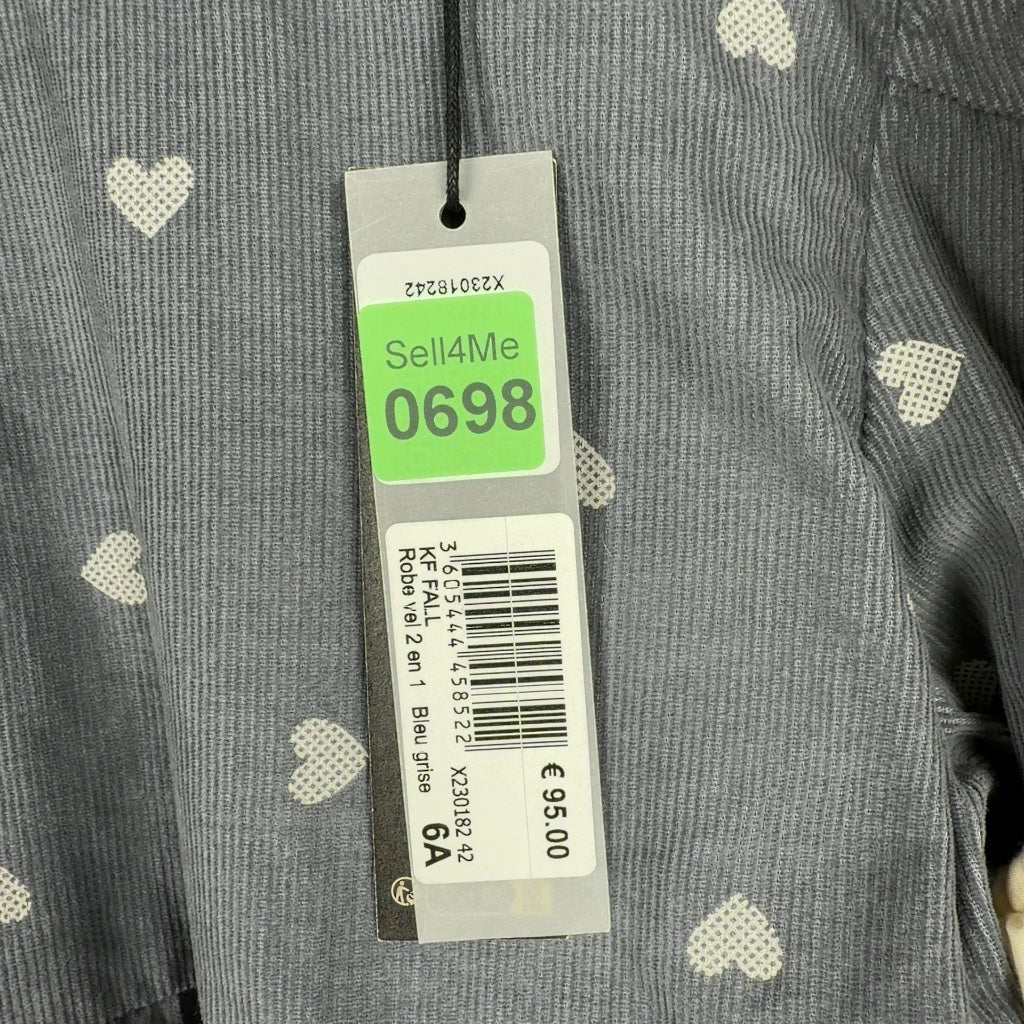 Robe 2 en 1 Ikks bleu gris - 6 ans / 116 cm Réf: 698