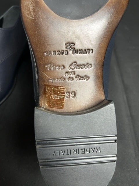 Souliers Cleofe Finati Bleu - 39 Réf: C107