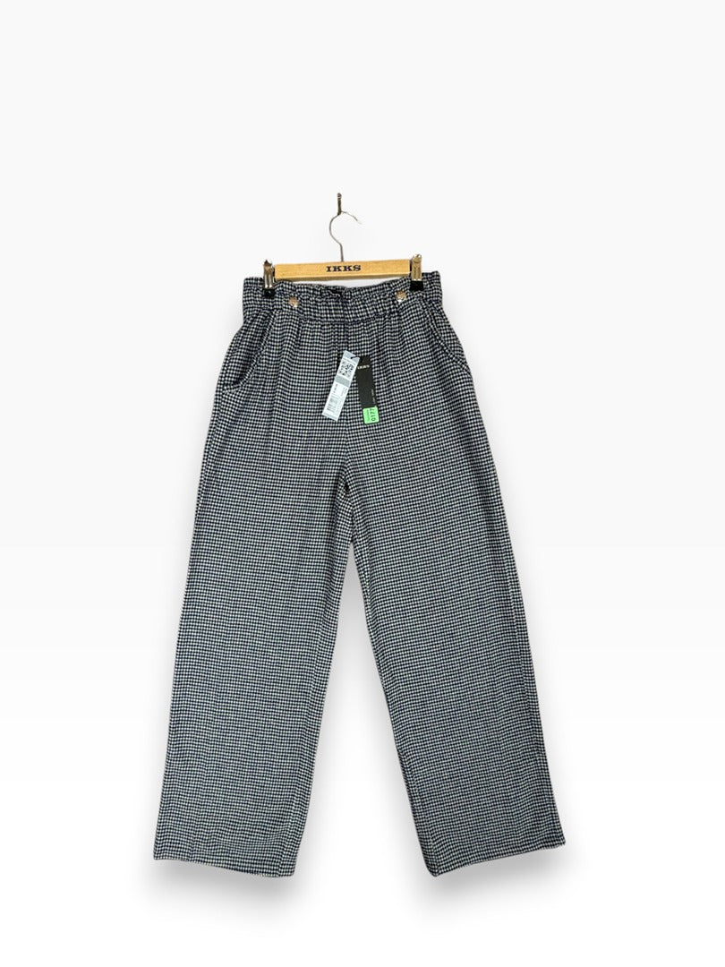 Pantalon fille Ikks marine à carreaux taille 12 ans / 152 cm Réf: 177