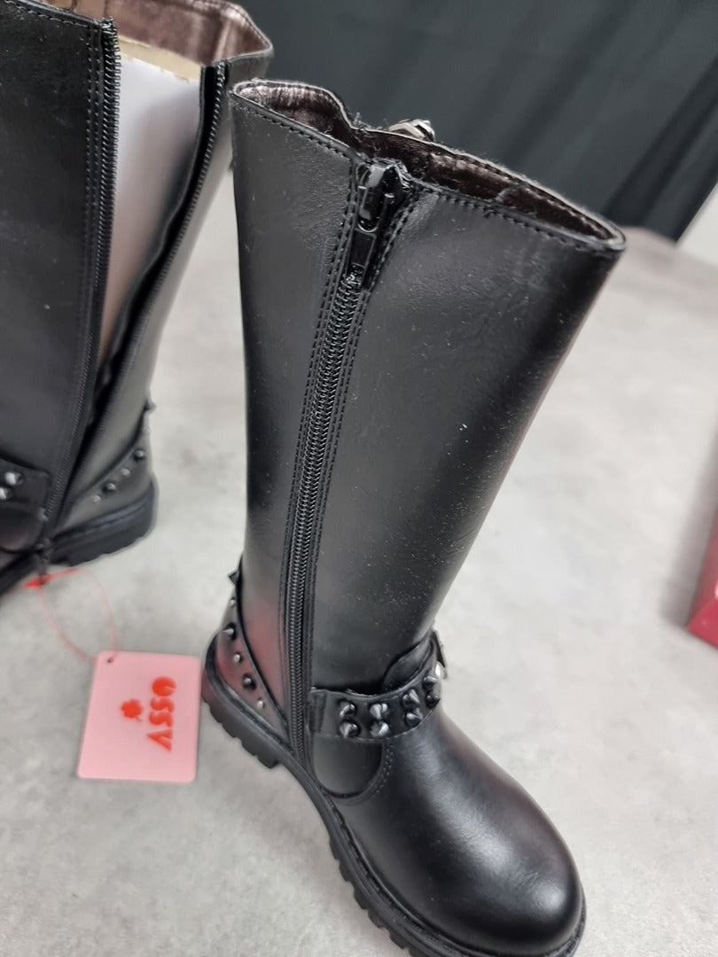Bottes fille Asso noires - Pointure 25 C022