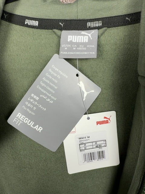 Sweat-shirt zippé à capuche Puma vert - M Réf: 450