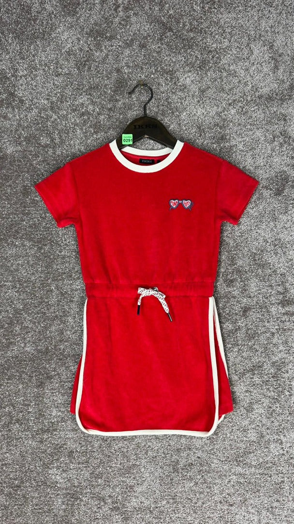 Robe fille Ikks rouge - 6 ans Réf: 0291