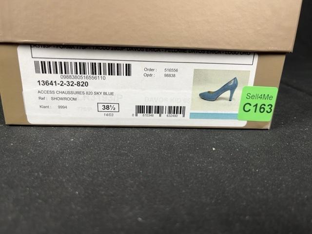 Escarpins Linea Raffaelli bleu ciel - 38.5 Réf: C163