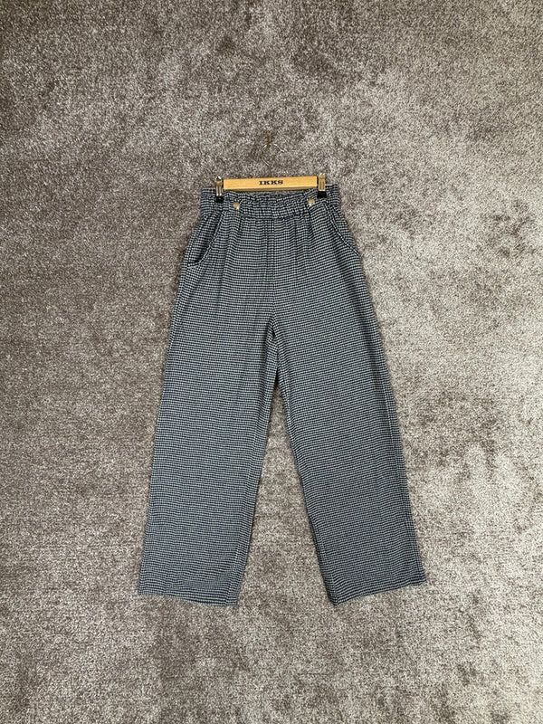 Pantalon fille Ikks marine à carreaux taille 12 ans / 152 cm Réf: 177