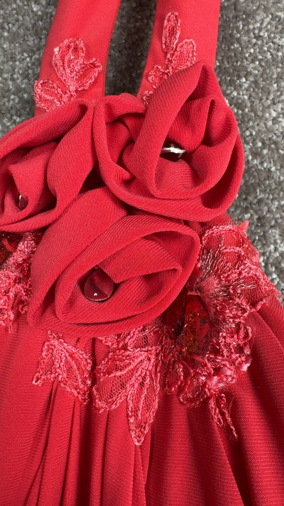 Robe de soirée Linea Raffaelli rouge - 36 Réf: 0372