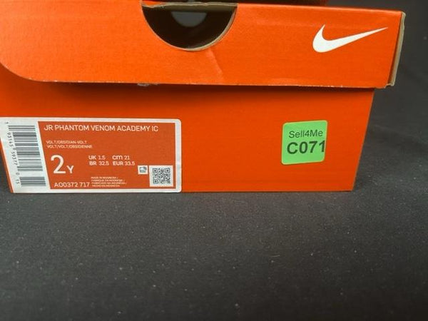 Chaussures futsal Nike jaune - 33.5 Réf: Ao0372-717
