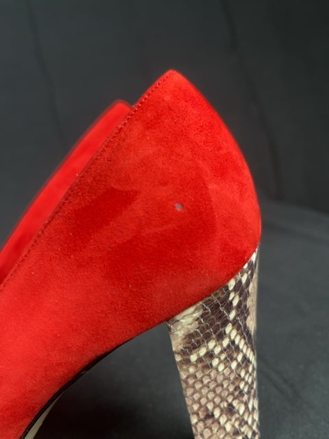 Escarpins Linea Raffaelli Rouge - 38.5 Réf: C141