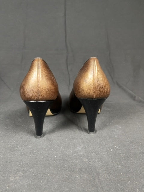 Escarpins Linea Raffaelli en cuir marron - 39.5 Réf: C065