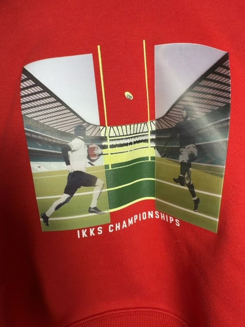 Sweat à capuche rouge champions - Taille 4 ans Réf: 604