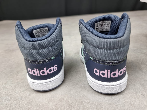 Baskets bébé Adidas Hoops Mid marine - Taille 22 C004