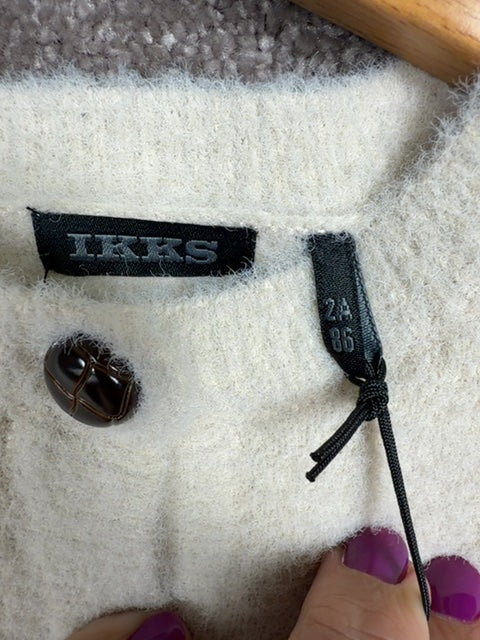 Gilet cardigan Ikks ecru - 2 ans 86 cm Réf: 620