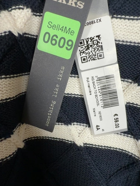 Pullover bleu marin Ikks marine - 4 ans / 104 cm Réf: 609