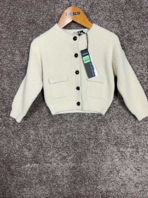 Gilet cardigan Ikks ecru - 2 ans 86 cm Réf: 620 Image principale du produit