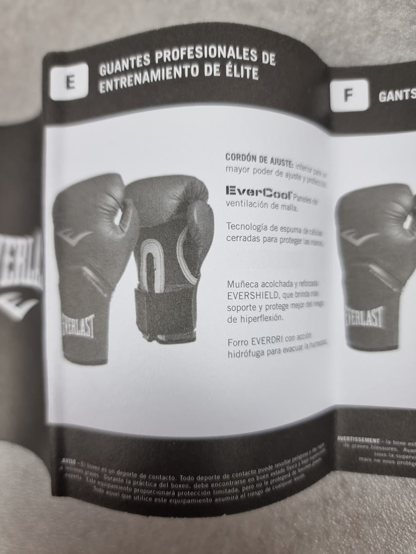 Gants de boxe Everlast Pro Style Elite Rose 10 oz