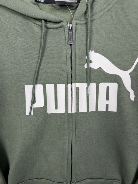 Sweat-shirt zippé à capuche Puma vert - M Réf: 450