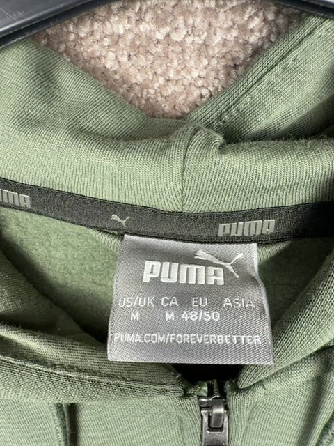 Sweat-shirt zippé à capuche Puma vert - M Réf: 450