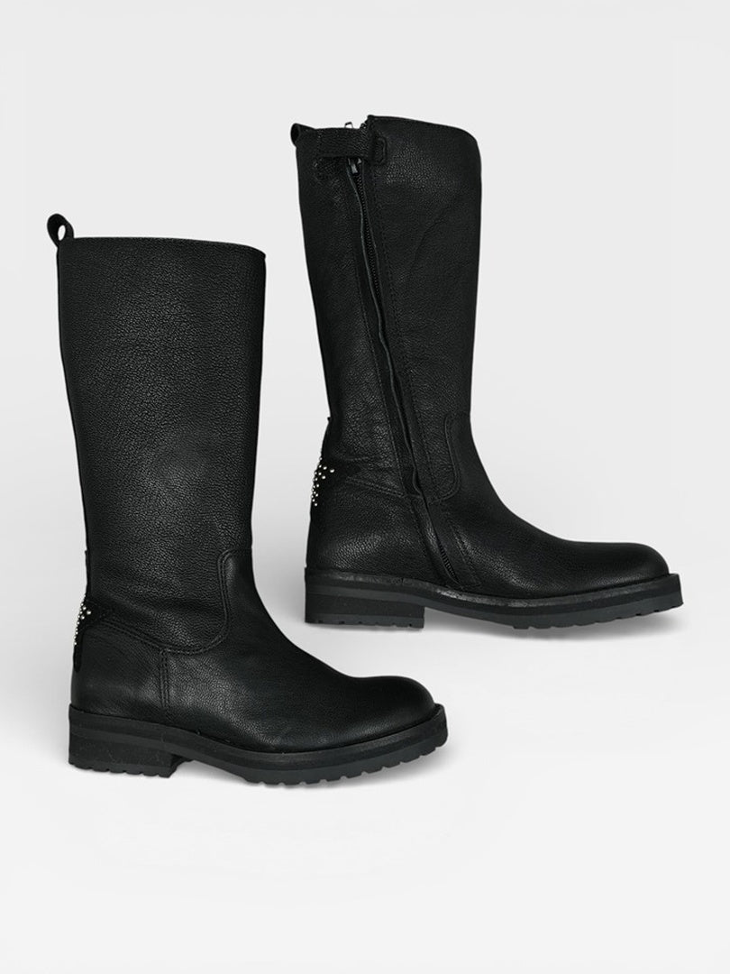 Bottes fille mi-hautes Hip noires - Taille 29 Réf: C0246