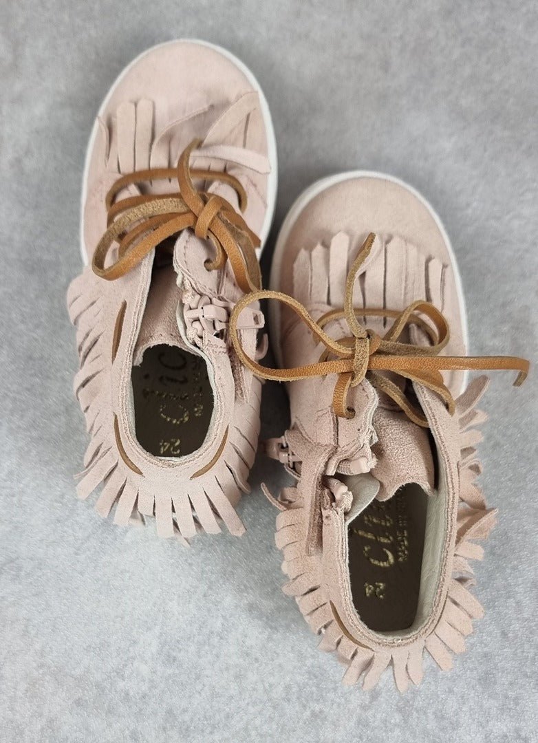 Chaussures Fille Clic! Rose En Cuir - Pointure 24 C014
