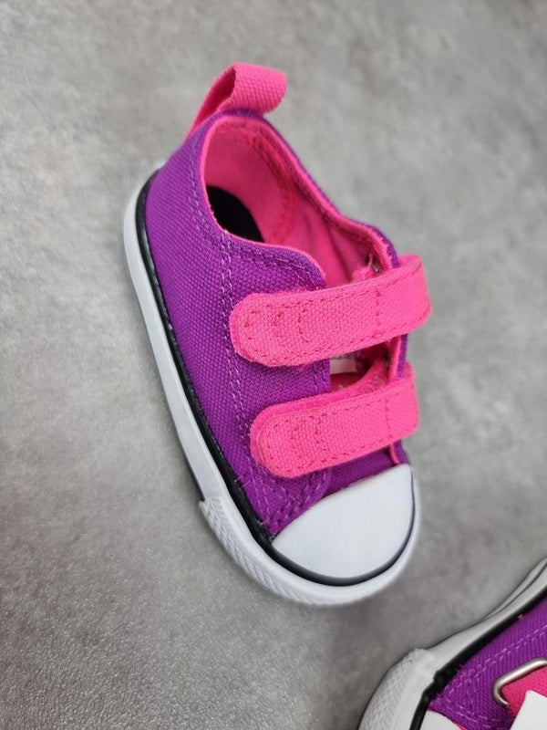 Baskets bébé fille Converse violet - Taille 20 Réf: C002