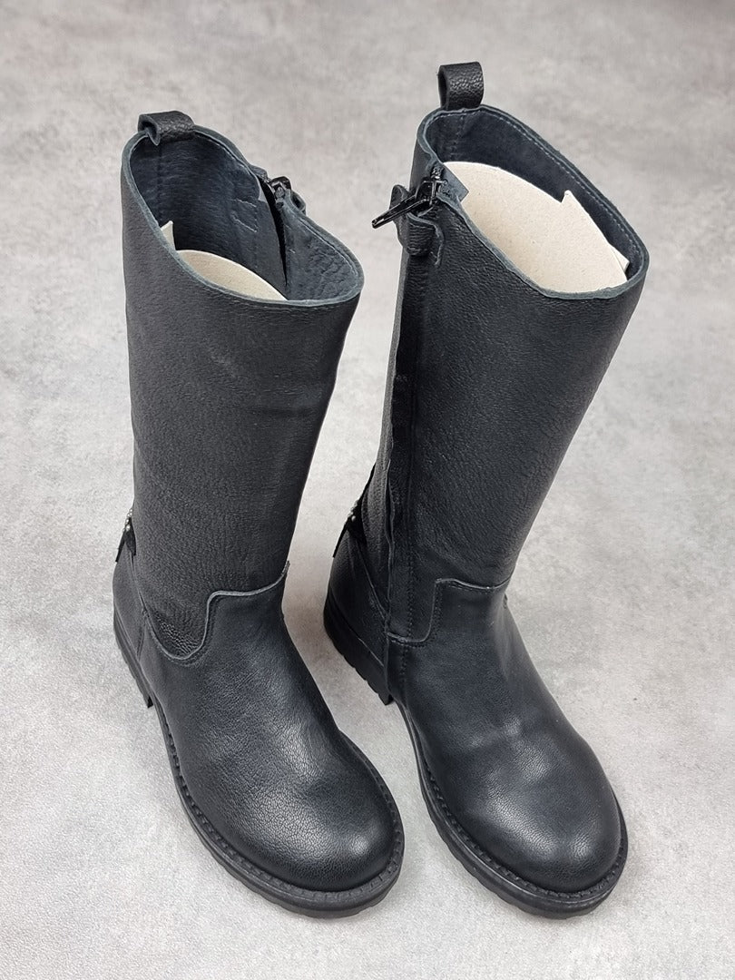 Bottes fille mi-hautes Hip noires - Taille 29 Réf: C0246