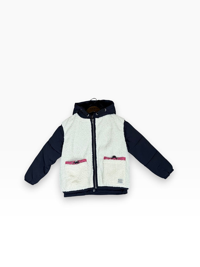Doudoune Ikks Marine Et Blanc - 5 Ans Réf: 0117