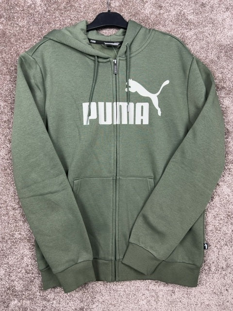 Sweat-shirt zippé à capuche Puma vert - M Réf: 450