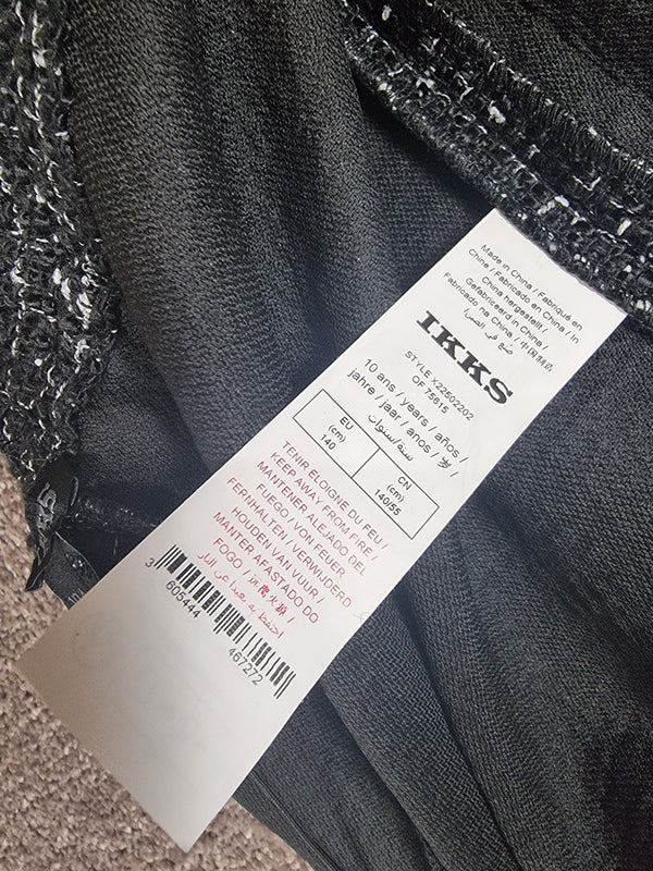 Short bermuda Ikks noir tweed - 10 ans