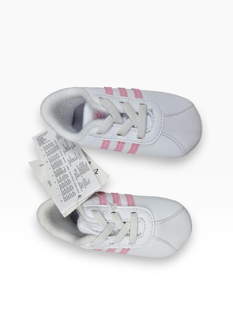 Chaussons et pantoufle adidas blanc et rose - Pointure 19 C026