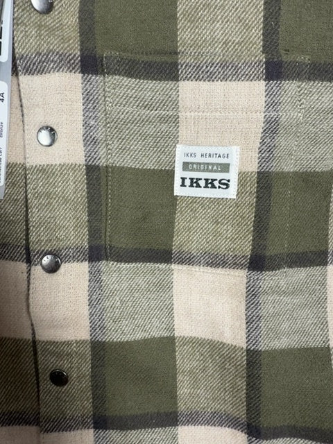 Surchemise carreaux Ikks vert - 4 ans Réf: 611