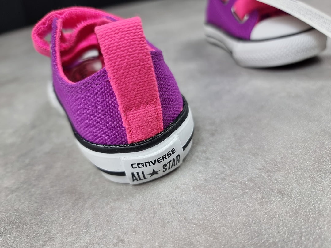 Baskets bébé fille Converse violet - Taille 20 Réf: C002