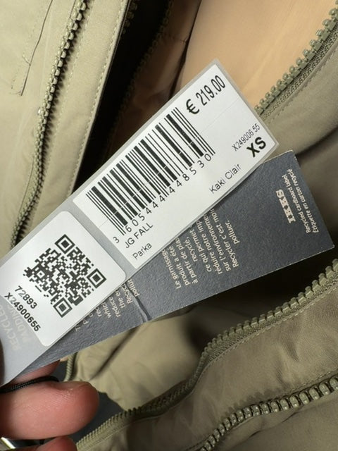 Parka 3 en in Water repealant Ikks kaki clair - Taille Xs