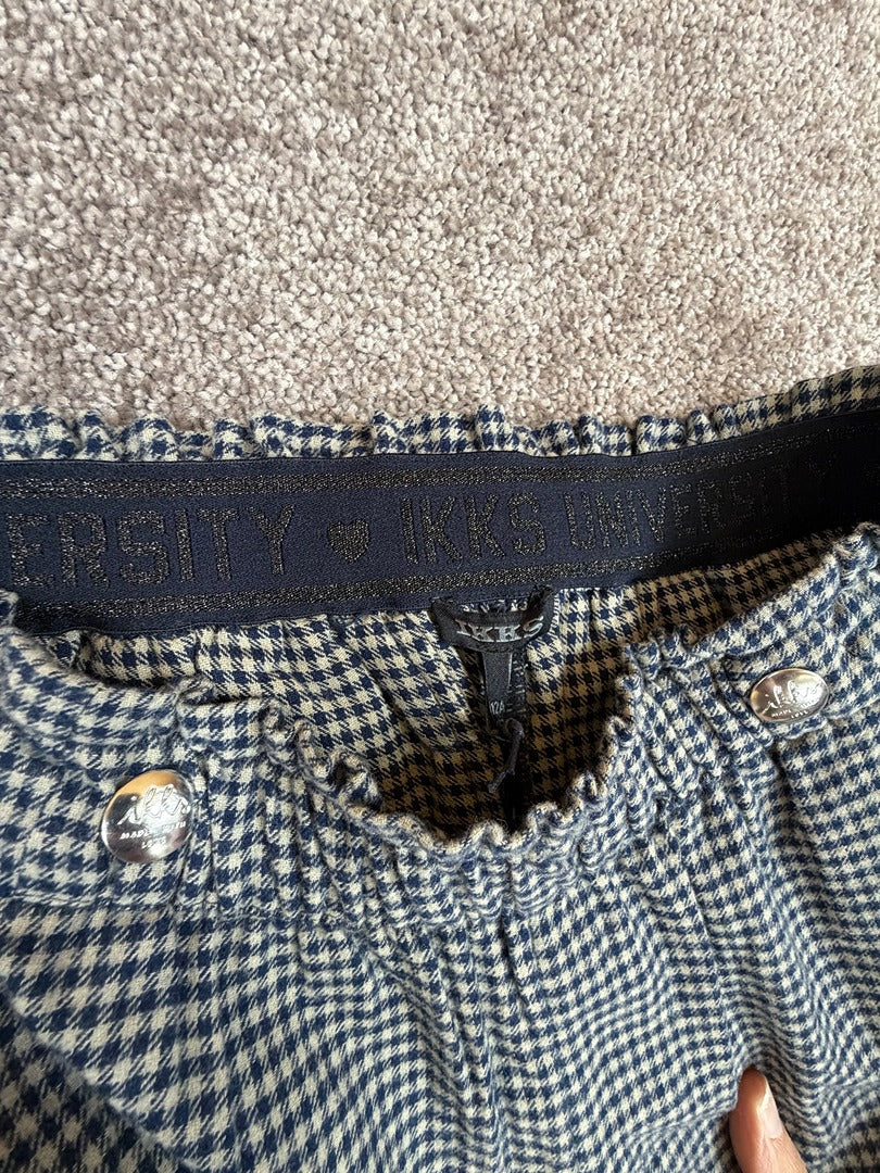 Pantalon fille Ikks marine à carreaux taille 12 ans / 152 cm Réf: 177