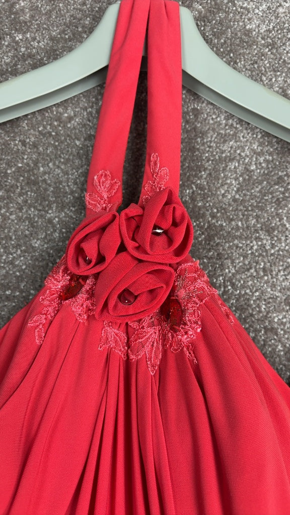 Robe de soirée Linea Raffaelli rouge - 36 Réf: 0372