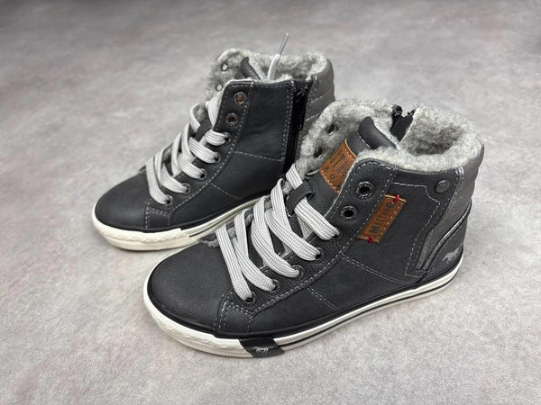 Baskets montantes Mustang 914376 Taille 32 grises Réf: C230
