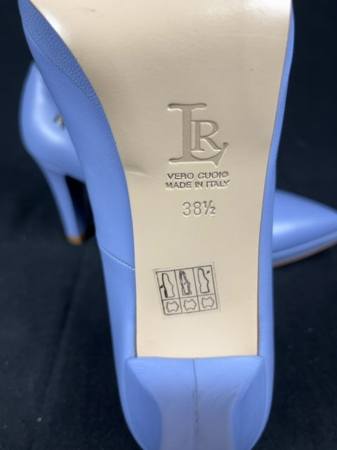 Escarpins Linea Raffaelli bleu ciel - 38.5 Réf: C163