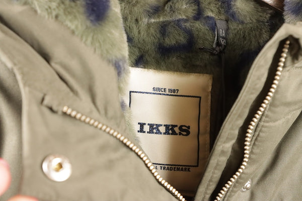 Doudoune Kaki Matelassage fleurs fourrée fille Ikks - 10 ans