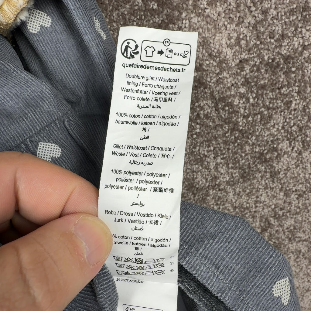 Robe 2 en 1 Ikks bleu gris - 6 ans / 116 cm Réf: 698